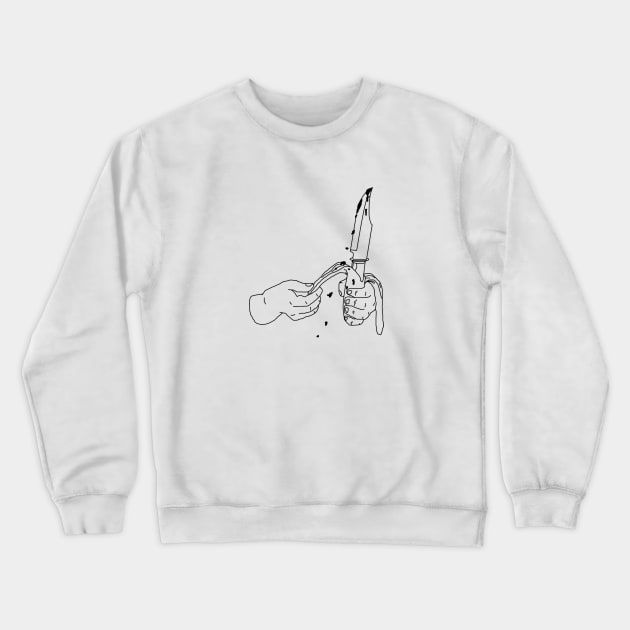 Banana Knife Crewneck Sweatshirt by veanj